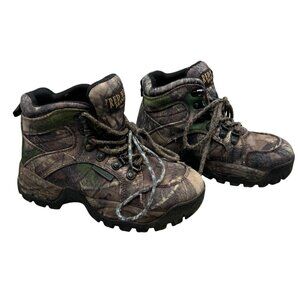 Red Head Brand Co. Kids Camouflage Hiking Boots Size 3 timber waterproof READ